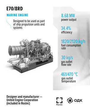 Е70/8RD Marine Engine