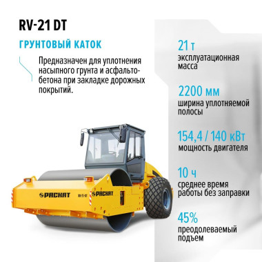 Грунтовый каток RV-21 DT