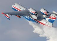 Russian Amphibious Aircraft Be-200ES Sent to Fight Wildfires in Greece 