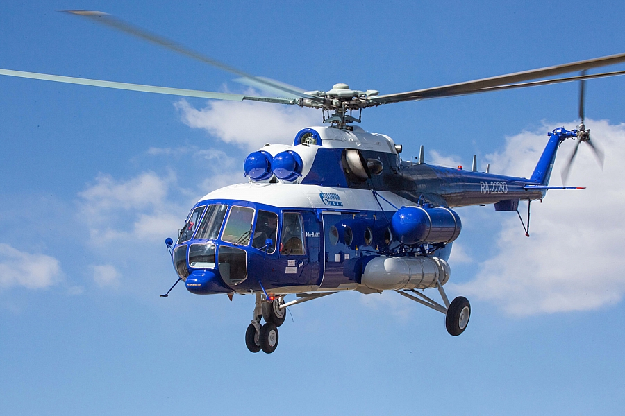 Rostec has Completed the Contract for Supply of Eight Mi-8MTV-1s for Gazprom Avia