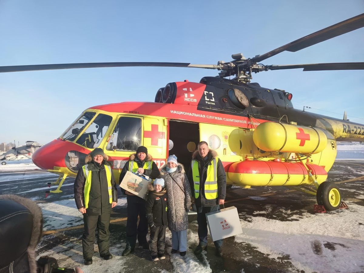 Национальная служба санавиации исполнила мечту юного жителя Республики Коми в рамках «Елки желаний»