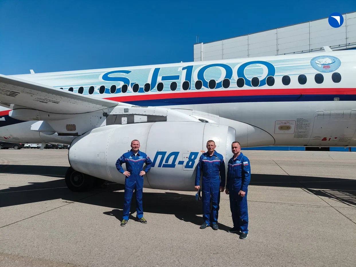 A New Superjet with the PD-8 Engines Made a Flight Across the Country 