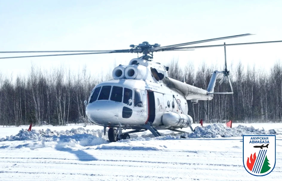 Ми-8МТВ-1 для охраны лесов от пожаров прибыл в Приамурье