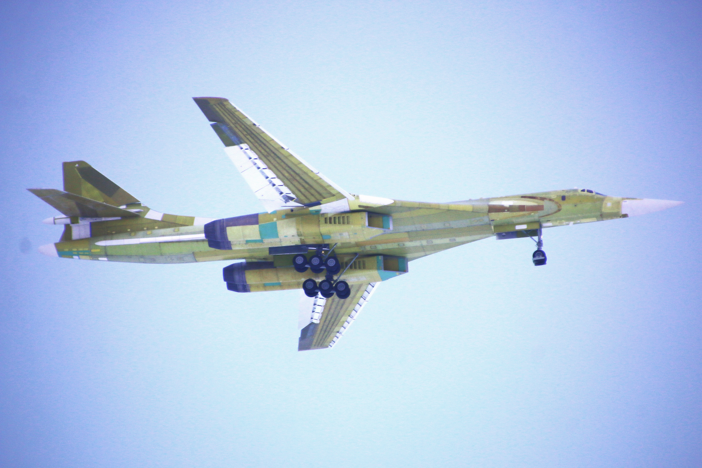 First Strategic Missile Carrier Tu-160M Making its Maiden Flight