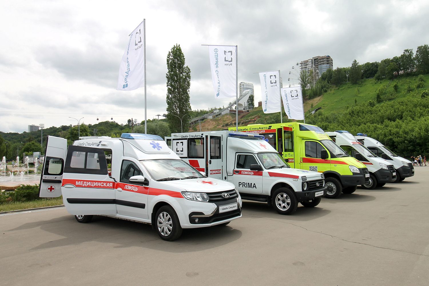 Машины скорой помощи «Швабе» открыли тематическую экспозицию в Нижнем Новгороде